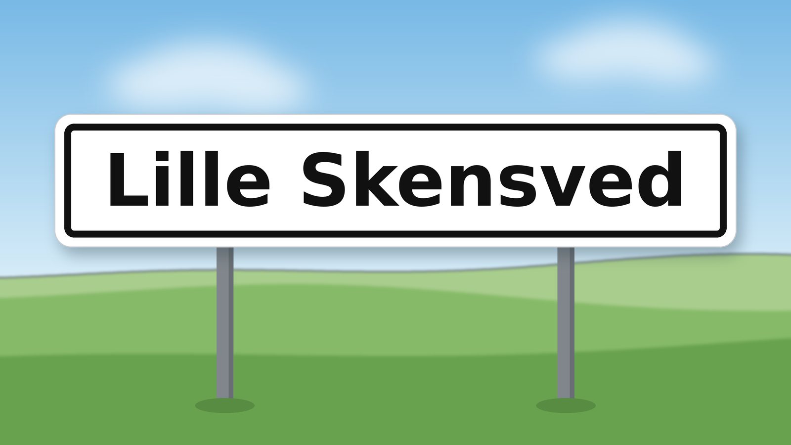 Byskilt for Lille Skensved
