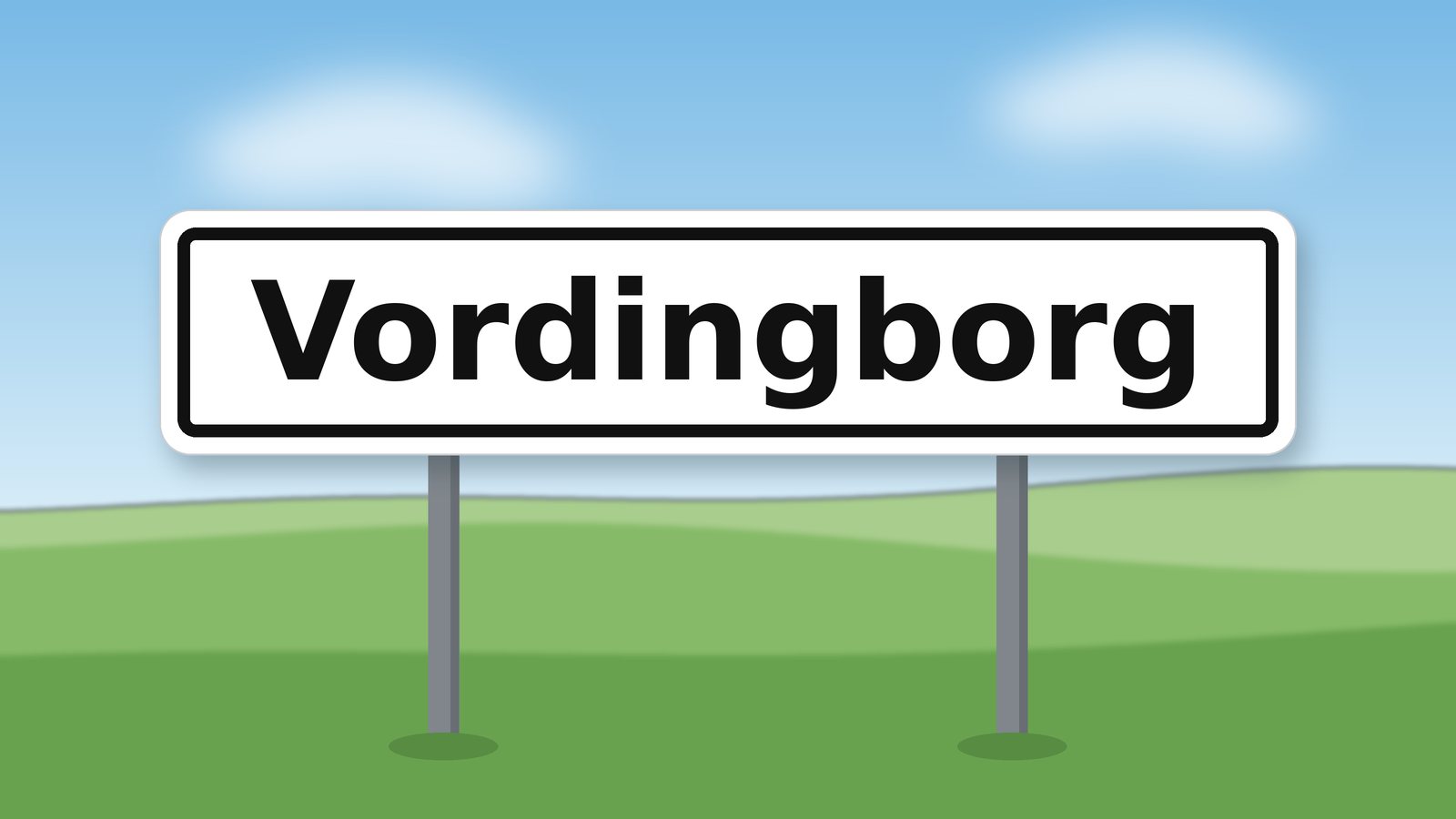 Byskilt for Vordingborg